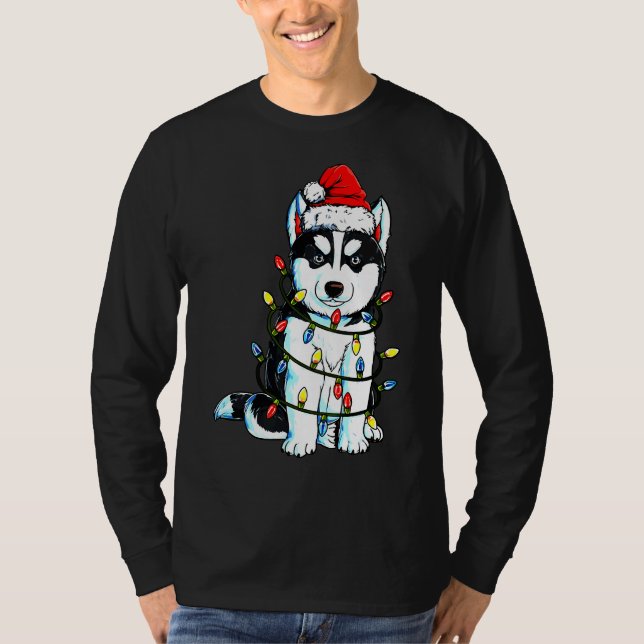 Camiseta Husky Lights Xmas Boys 2 (Anverso)