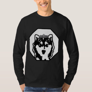 Camiseta Husky llevando una ración de perro tiara