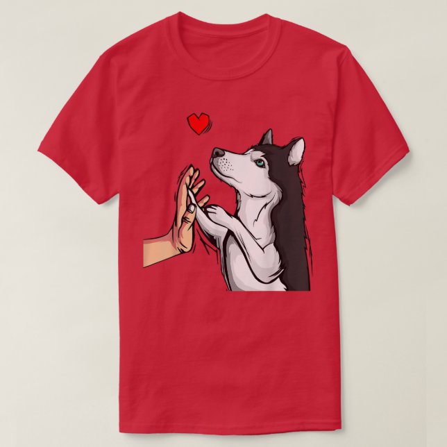 Camiseta Husky Love Cute Dog Mom Mujeres Chicas  (Diseño del anverso)