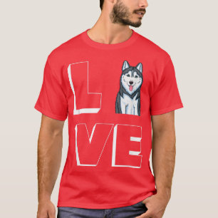 Camiseta Husky Mama I Love My Siberian Husky Love 