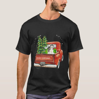 Camiseta Husky Merry Christmas