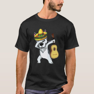 Camiseta Husky Mexicano Haciendo Dabbing Cinco De Mayo Ponc