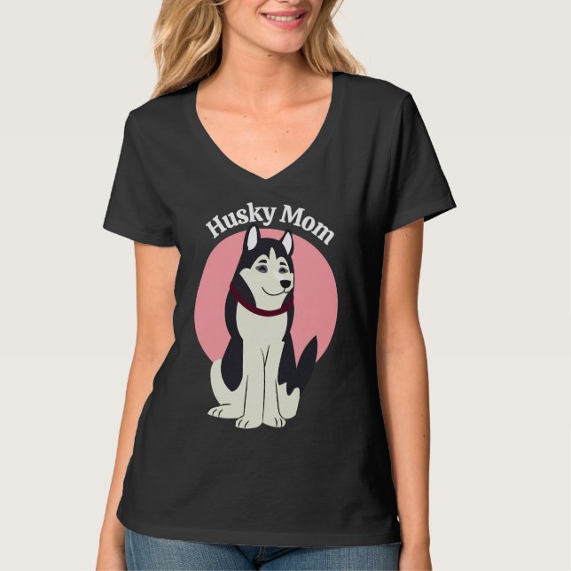 Camiseta Husky Mom (Anverso)