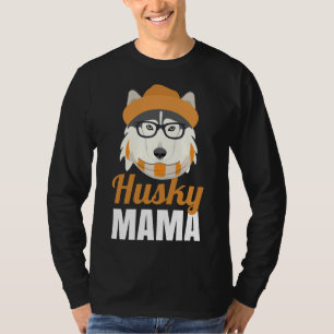 Camiseta Husky Mom Dog Dueño Gorra Glasses Scarf Mama