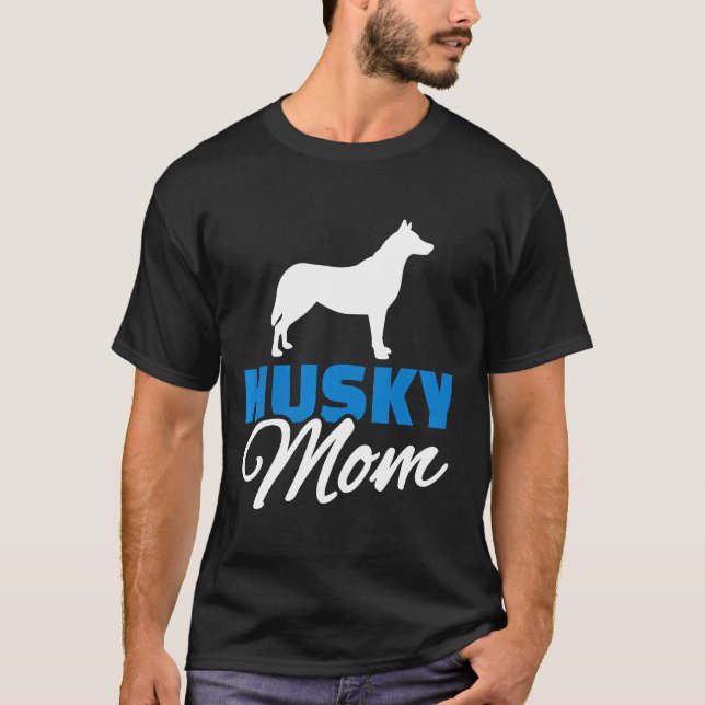 Camiseta Husky Mom Premium (Anverso)