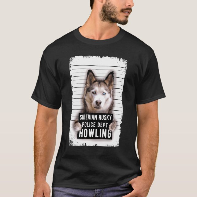 Camiseta Husky Mug Shot (Anverso)