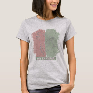 Camiseta Husky Nacido para la Aventura – Arte de Línea para
