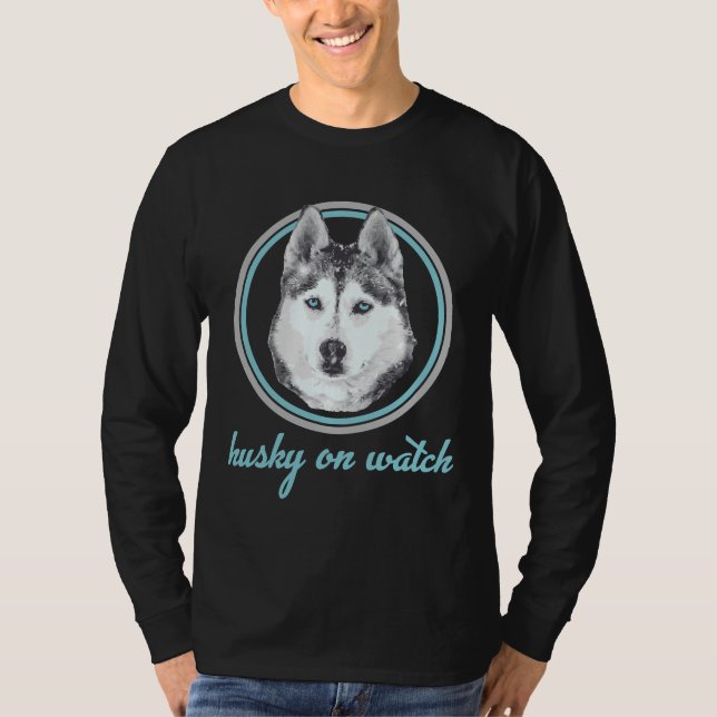 Camiseta Husky On Watch Light (Anverso)