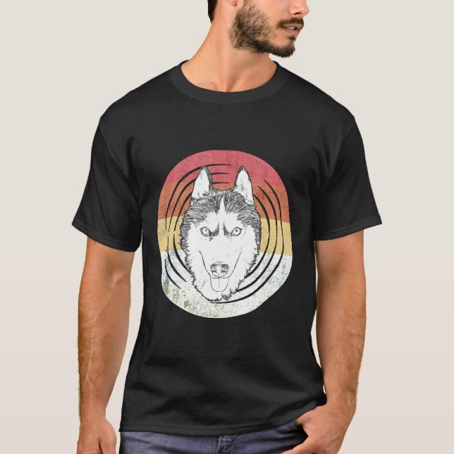 Camiseta Husky Owner Gige Mom Perg Lover Retro Siberian Hus (Anverso)