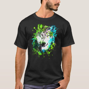 Camiseta Husky Painting Wolves