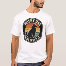 Camiseta Husky Papá Aguántate - Para Dueños Divert
