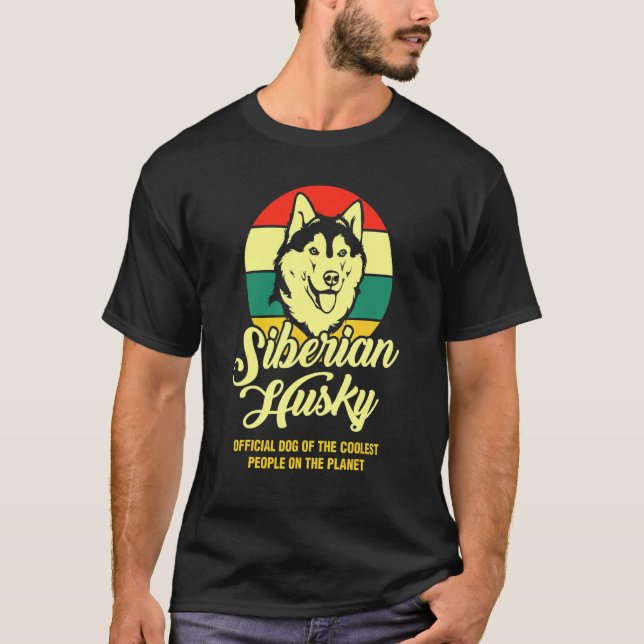 Camiseta Husky Perro Oficial De Los Más Coolados (Anverso)