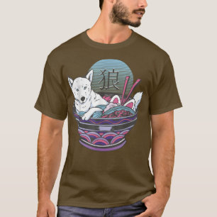 Camiseta Husky Ramen Noodles de diseño japonés con kanji