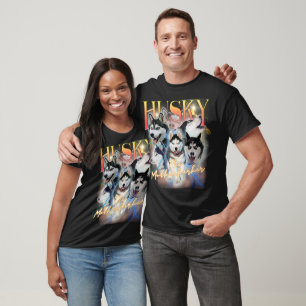 Camiseta Husky Shirt Bootleg Siberian Husky de los 90