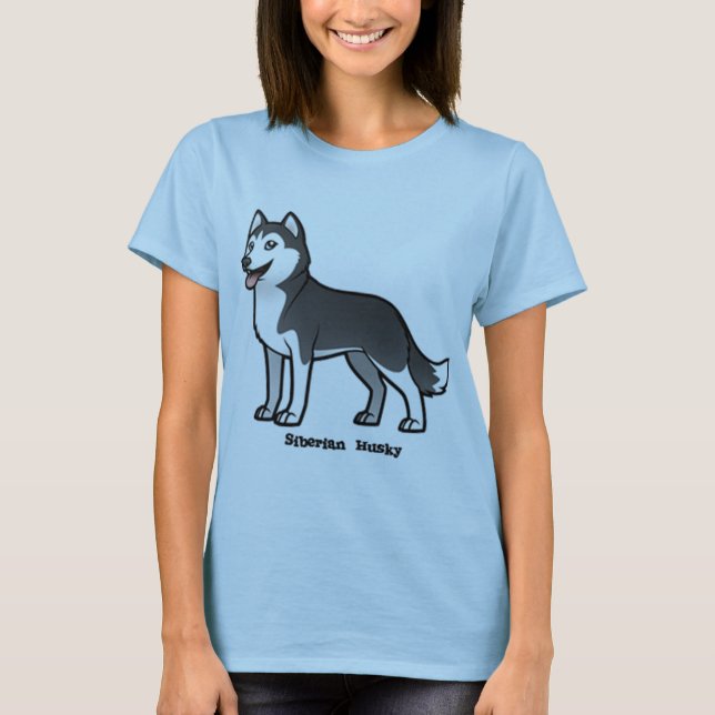 Camiseta Husky Siberian (Anverso)