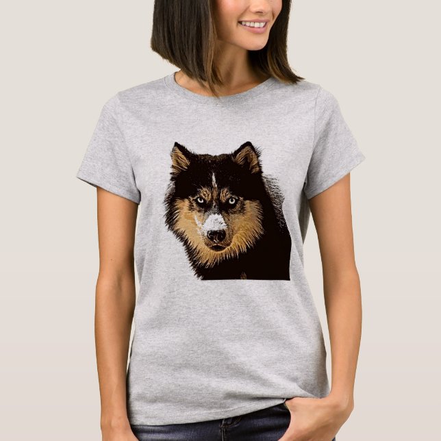 Camiseta Husky Siberian (Anverso)