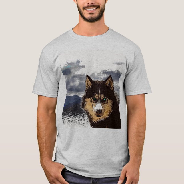 Camiseta Husky Siberiana (Anverso)