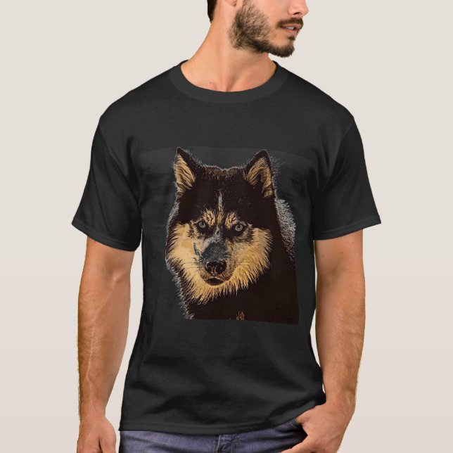 Camiseta Husky Siberiana (Anverso)
