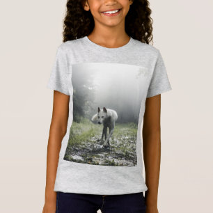 Camiseta Husky Siberiana Blanca