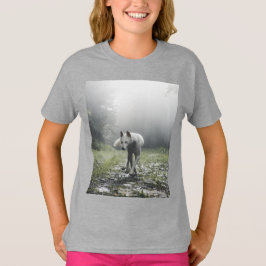 Camiseta Husky Siberiana Blanca