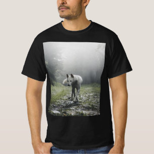 Camiseta Husky Siberiana Blanca