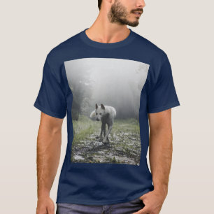 Camiseta Husky Siberiana Blanca