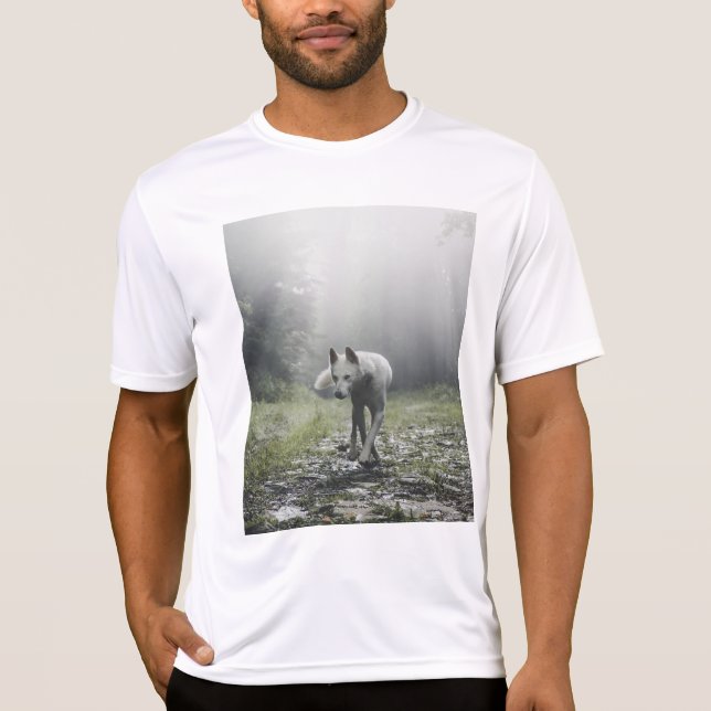 Camiseta Husky Siberiana Blanca (Anverso)