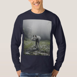 Camiseta Husky Siberiana Blanca