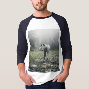 Camiseta Husky Siberiana Blanca