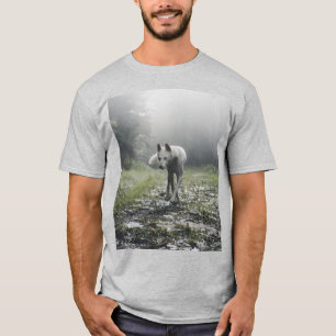 Camiseta Husky Siberiana Blanca