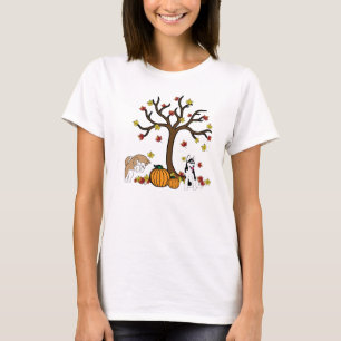 Camiseta Husky Siberiana Caída