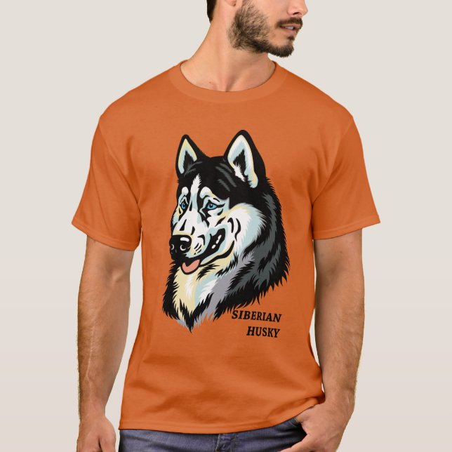Camiseta husky siberiano (Anverso)