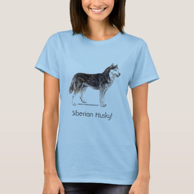Camiseta ¡Husky siberiano! (Anverso)
