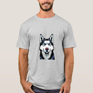 Camiseta Husky siberiano