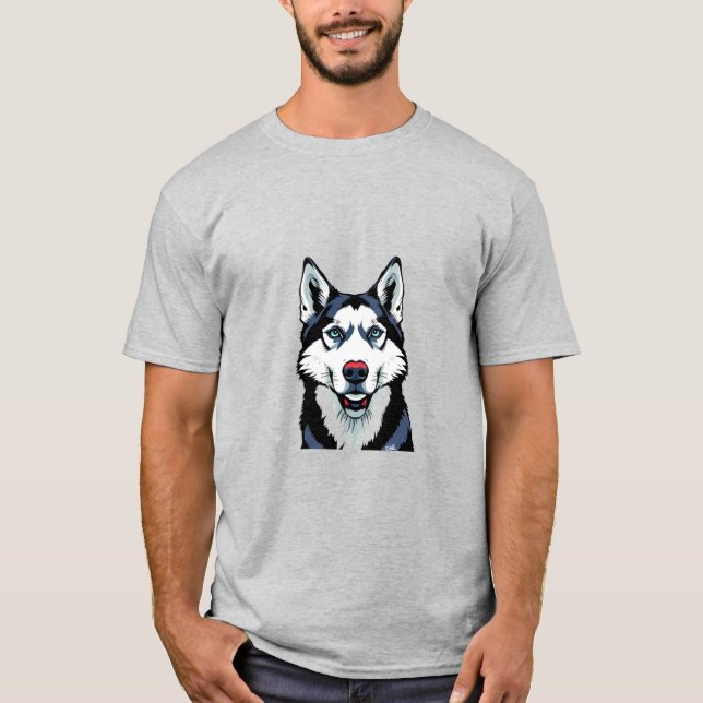 Camiseta Husky siberiano (Anverso)