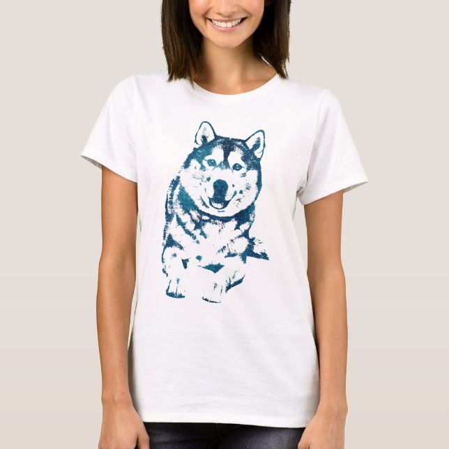 Camiseta Husky siberiano (Anverso)