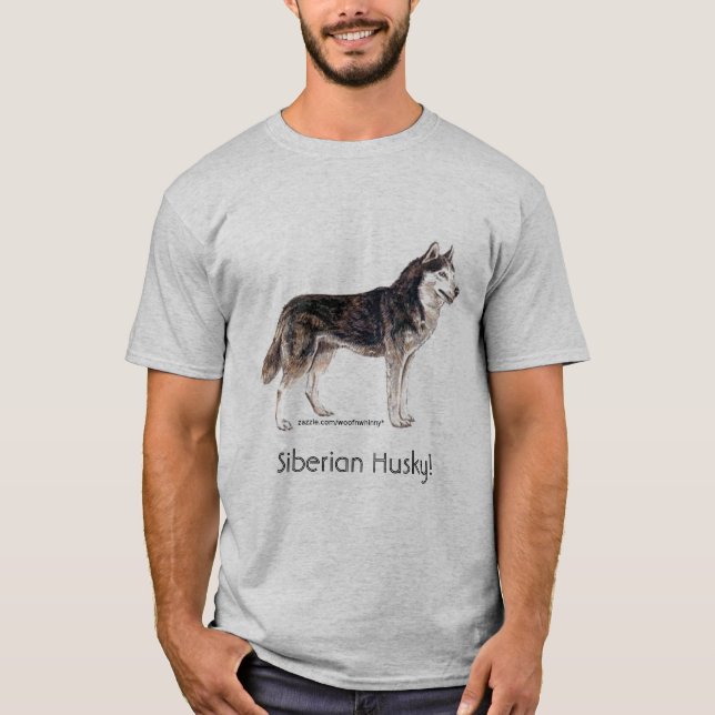 Camiseta ¡Husky siberiano! (Anverso)