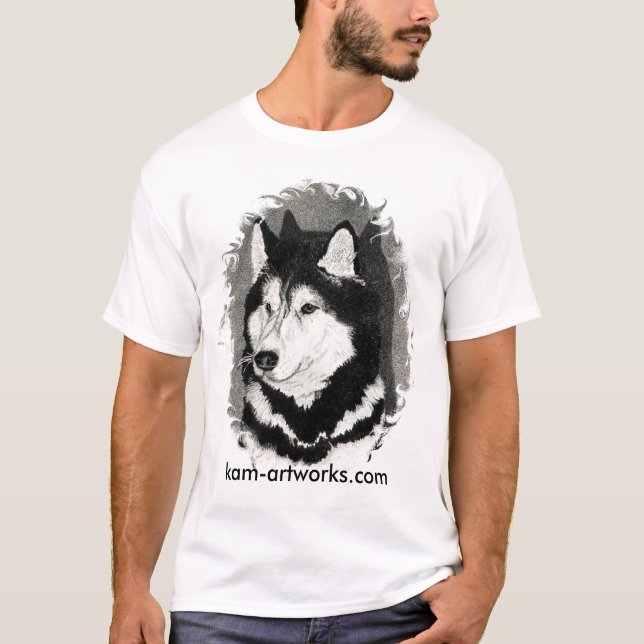 Camiseta husky siberiano (Anverso)