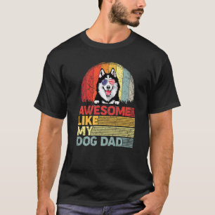 Camiseta Husky siberiano angustiado impresionante como mi p