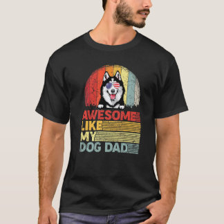 Camiseta Husky siberiano angustiado impresionante como mi p