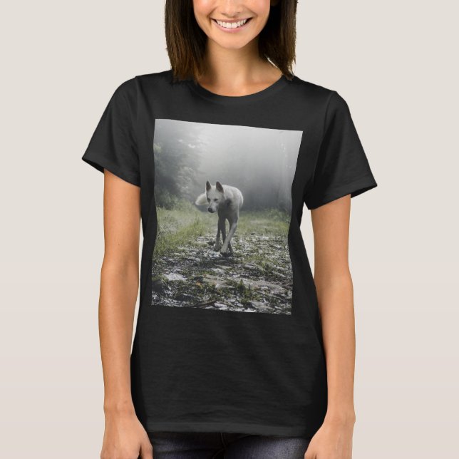 Camiseta Husky Siberiano Blanco (Anverso)