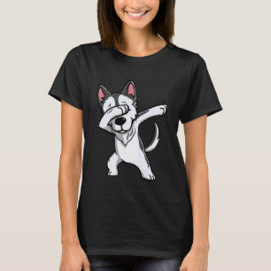Camiseta Husky siberiano haciendo dab