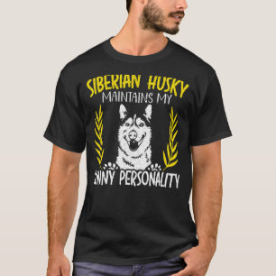 Camiseta Husky Siberiano Mantiene A Mi Perro De La Personal