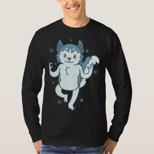 Camiseta Husky Sled Dog Medita Nariz de Nieve