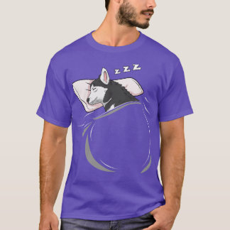 Camiseta Husky Sleeping Animal Nap Napping Slumber