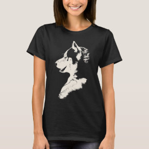 Camiseta Husky T-Shirt de las mujeres lobo de arte