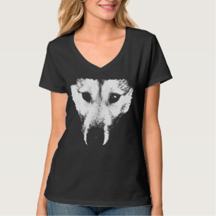 Camiseta Husky T-Shirt de mujeres esposadas Lobo de arte de