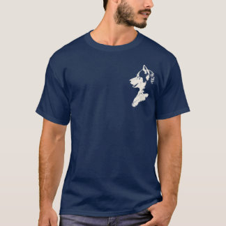 Camiseta Husky T-Shirt Husky / Camisas de perro de arte de 