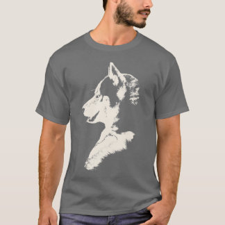Camiseta Husky T-Shirt Husky / Camisas de perro de arte de 