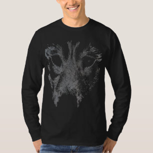 Camiseta Husky T-Shirt Long Sleeve Husky Wolf Art Dog Shirt